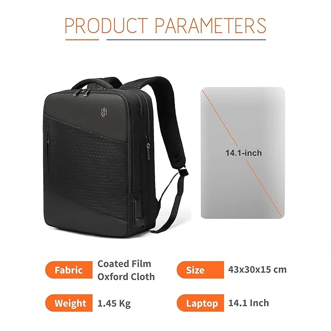 Arctic Hunter B00345 المحمول 15.6 ″ حقيبة الظهر / حقيبة