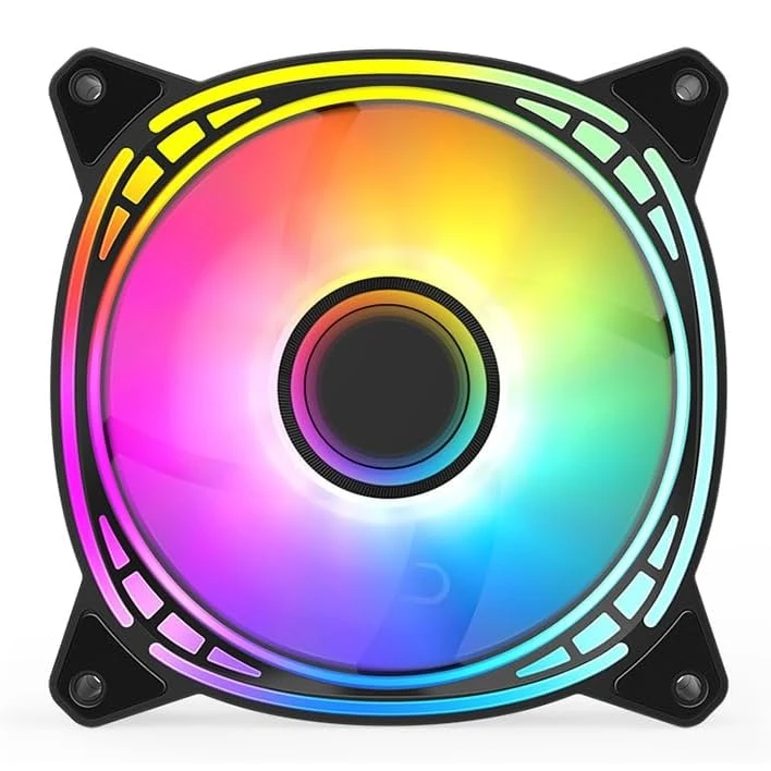 Huntkey GX120 Argb Arctic Circle PC Maming Fan 120mm 1200rpm -black