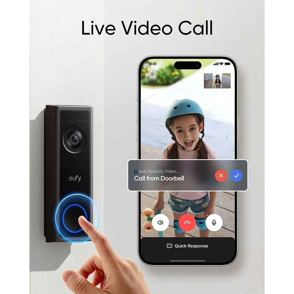 Anker eufy video doorbell c30 بدقة 2K واتصالات سلسة T8224311