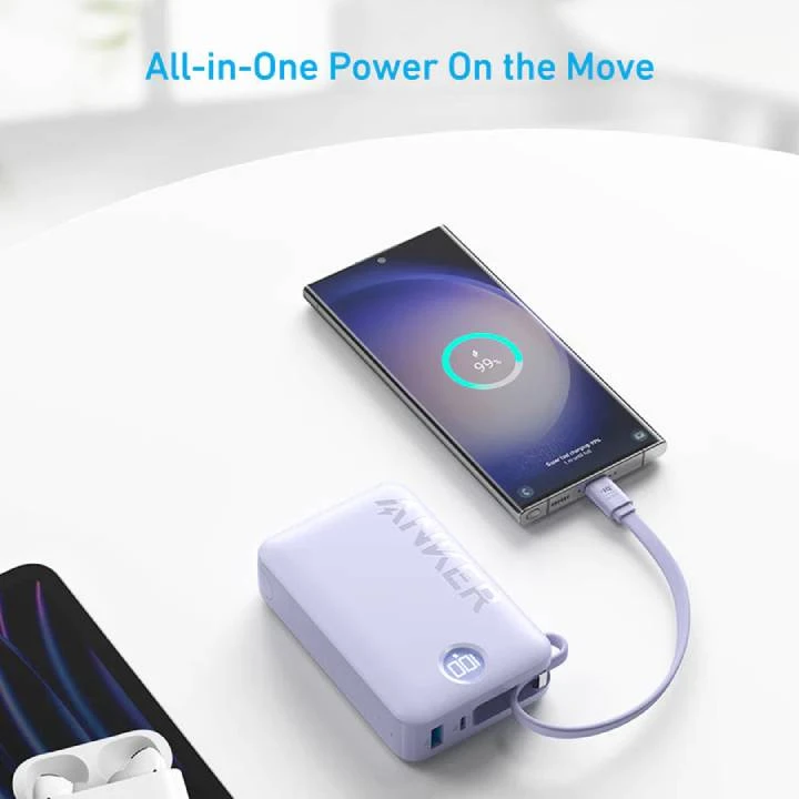 Anker 335 Power Bank Powercore 22.5W – 20000mAh – violet color – A1647HV1