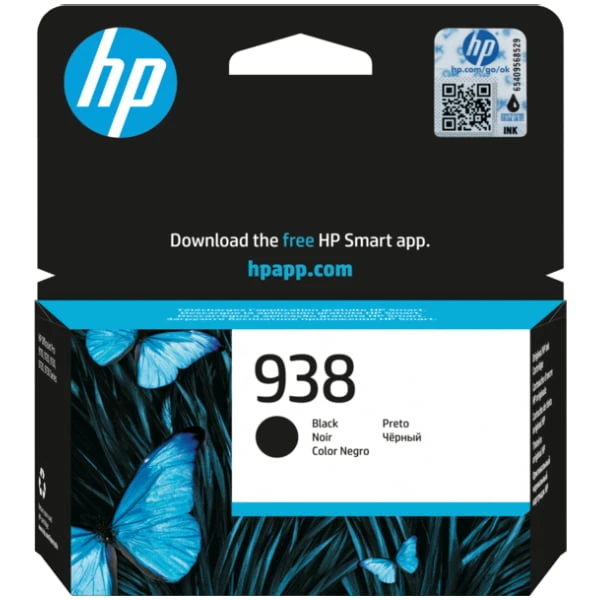 HP 938 Black Original Ink Cartridge for HP OfficeJet Pro 9110 ، 9120 ، 9130 ، 9720 ، 9730 Series - 4S6x8PE