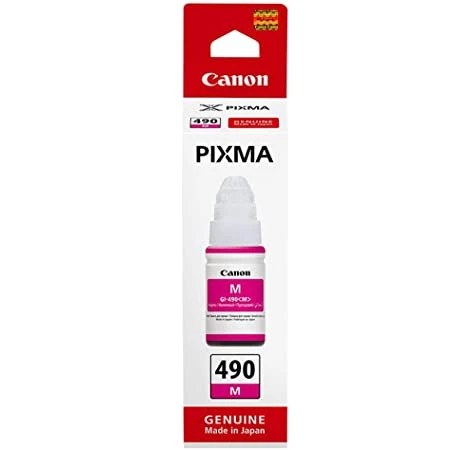 Canon Pixma INK GI-490 PGB M Magenta (Red) Original Ink Refill (Magenta INK BOTTLE) – [0665C001AA]