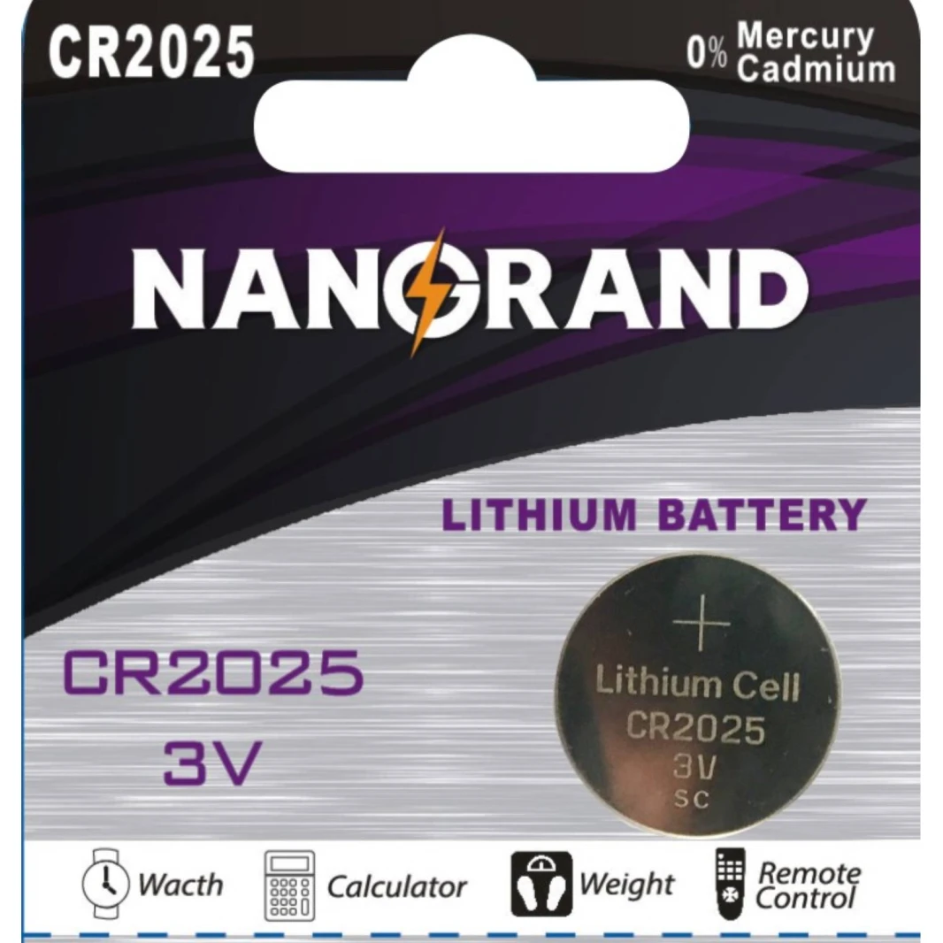 NANGRAND CR2025 3V Lithium Coin Cell Battery