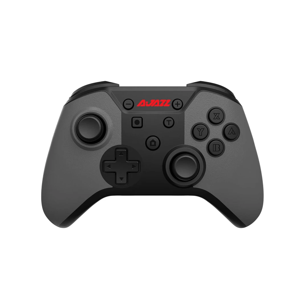 Ajazz G180 Bluetooth 5.0 Pro Controller GamePad متوافق مع التبديل/التبديل لايت ، الاهتزاز المزدوج ووظيفة الاستيقاظ ، الرمادي