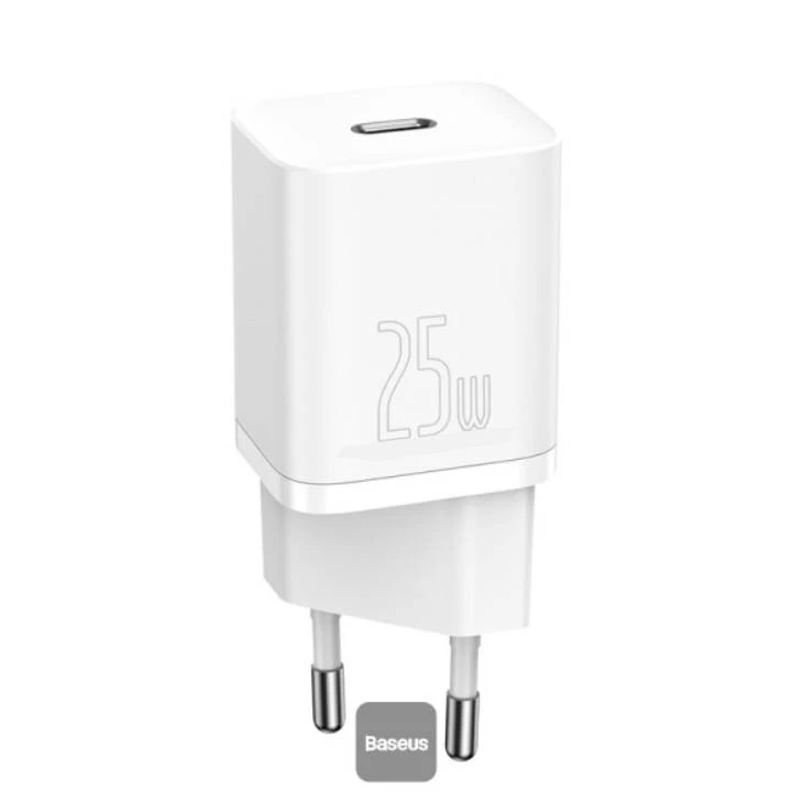 BASEUS GAN5 Mobile Fast Charger 1C 25W EU-حجم مضغوط-اللون الأبيض-P10110909213-00