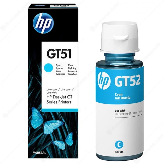 HP GT52 Cyan Original Ink Bottle 70mL [M0H54AE]