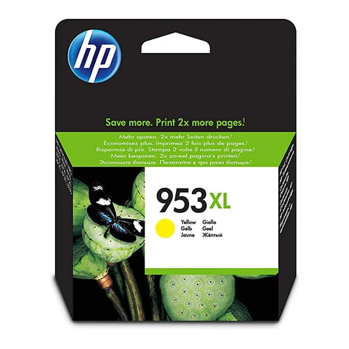 HP 953XL عالية الغلة أصفر خرطوشة الحبر الأصفر F6U18AE