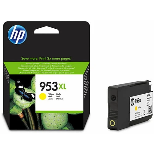 HP 953XL عالية الغلة أصفر خرطوشة الحبر الأصفر F6U18AE