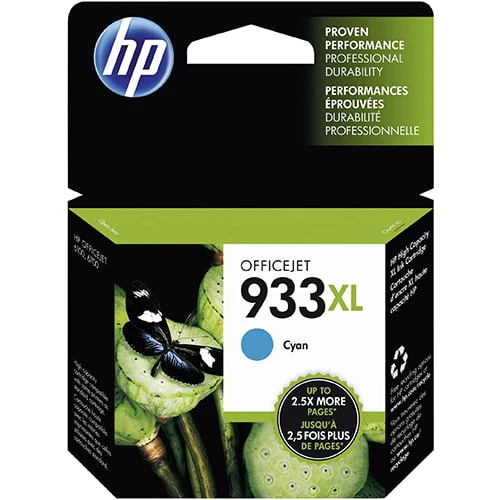 HP 933XL High Yield Cyan Original Ink Cartridge CN054AE