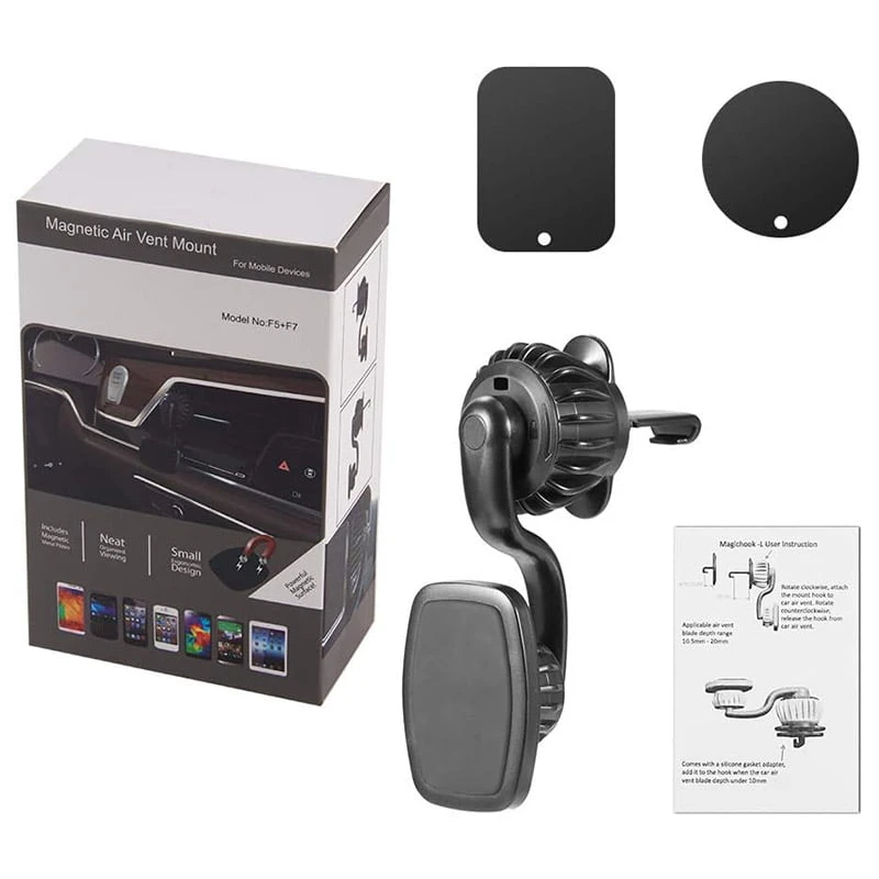Magnetic Air Vent Mount للأجهزة المحمولة للهاتف [F5 + F7]