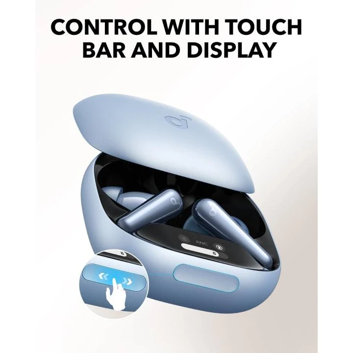 Anker Soundcore Liberty 4-Pro Noise إلغاء سماعات الأذن اللاسلكية الحقيقية-A3954H31-Blue