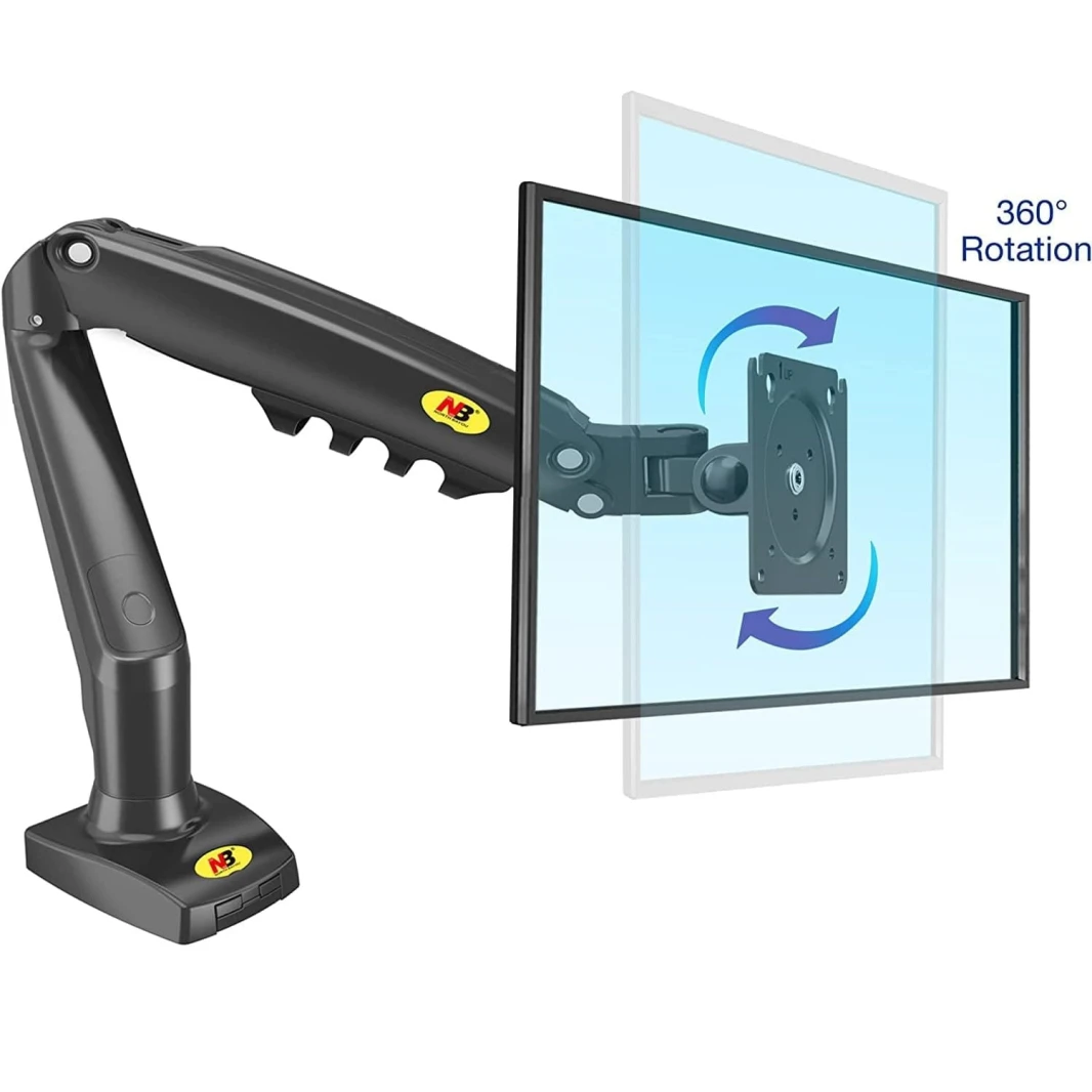 NB North Bayou F80 Monitor Arm with Gas Spring for 17-30”Monitors