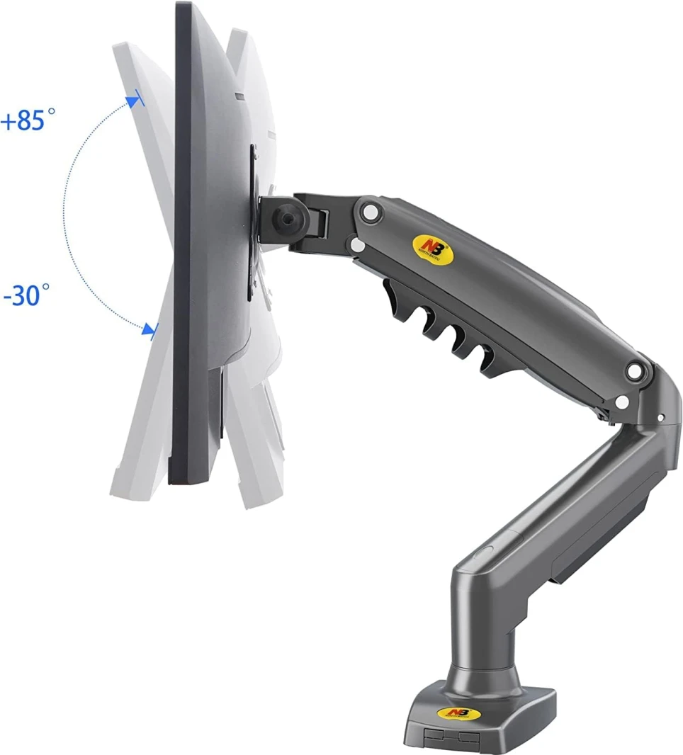 NB North Bayou F80 ARMING ARM مع ربيع الغاز للشاشات 17-30 "