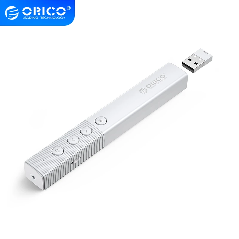 مؤشر ليزر Orico White (بطارية مدمج) -OPPT2-08-WH-BP