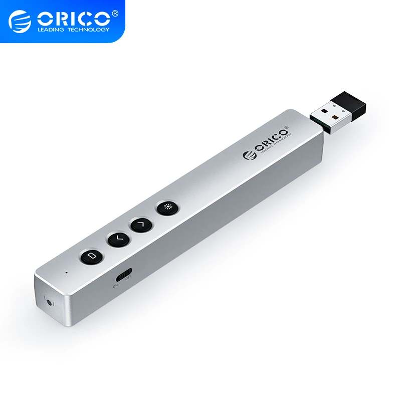مؤشر ليزر Orico Silver (بطارية AAA)-Orico-Oppt-05-SV-BP