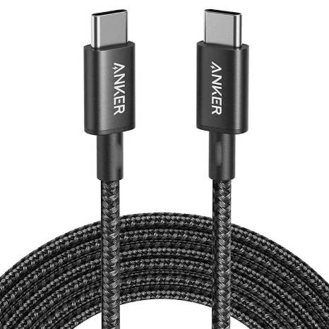 ANKER TYPE-C إلى كابل الشحن السريع من النوع C-طول 6 أقدام-يصل إلى 60 واط-A8753H11
