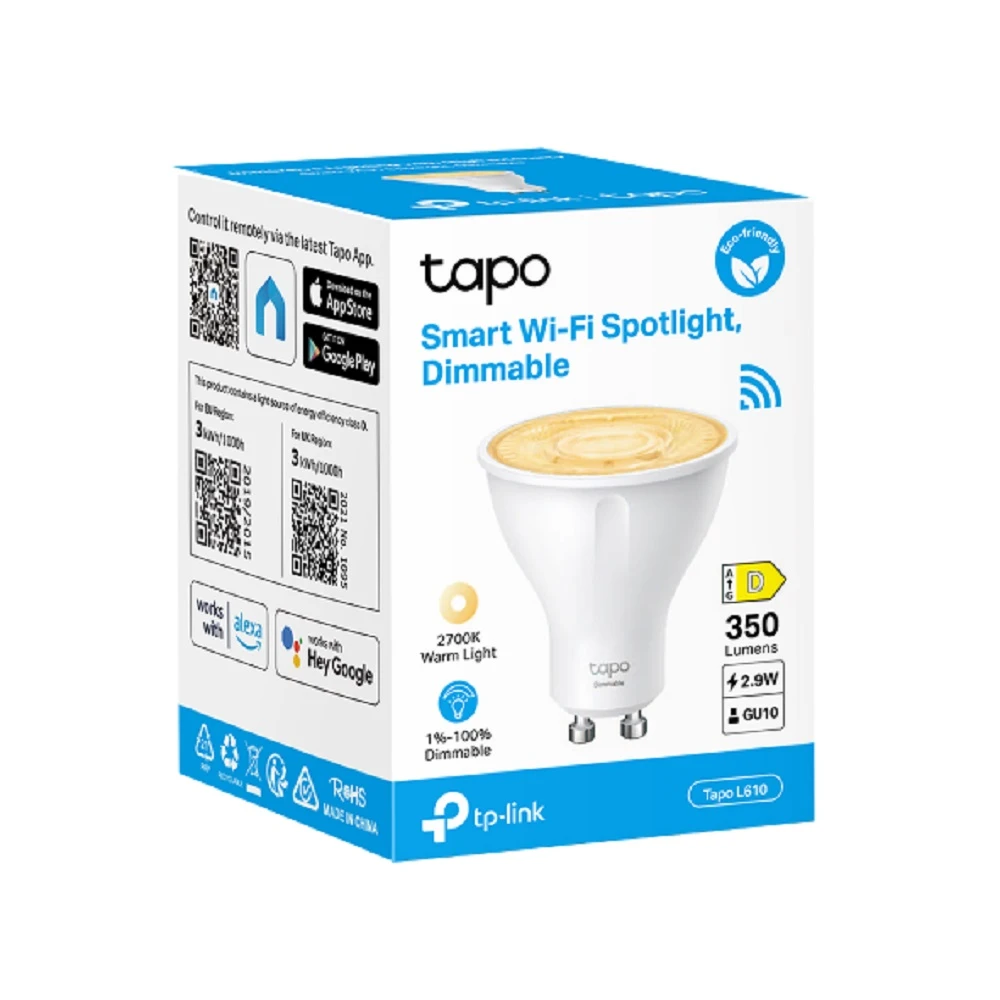 TP-Link Tapo Smart Wi-Fi Spotlight ، Tapo L610 dimmable