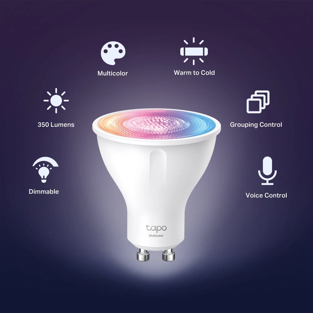 TP-Link Tapo Smart Wi-Fi Spotlight ، Multicolor Tapo L630