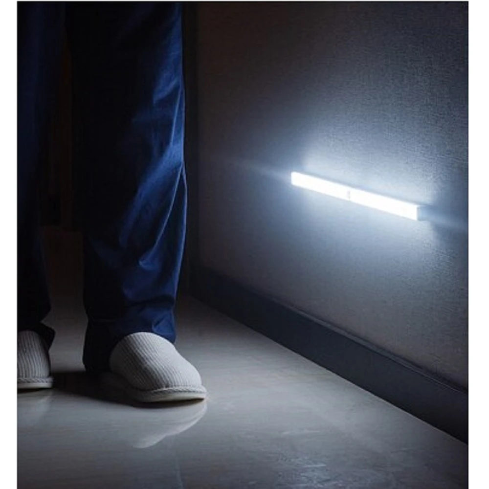 مستشعر حركة Plutus-Quinn Ledsense USB قابلة لإعادة الشحن (52 سم ، الضوء الأبيض)