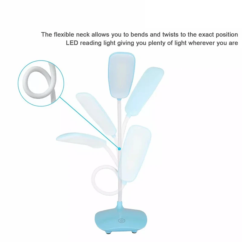 مصباح مكتب الجدول المحمول LED شحن USB القابل للطي [HT-1]