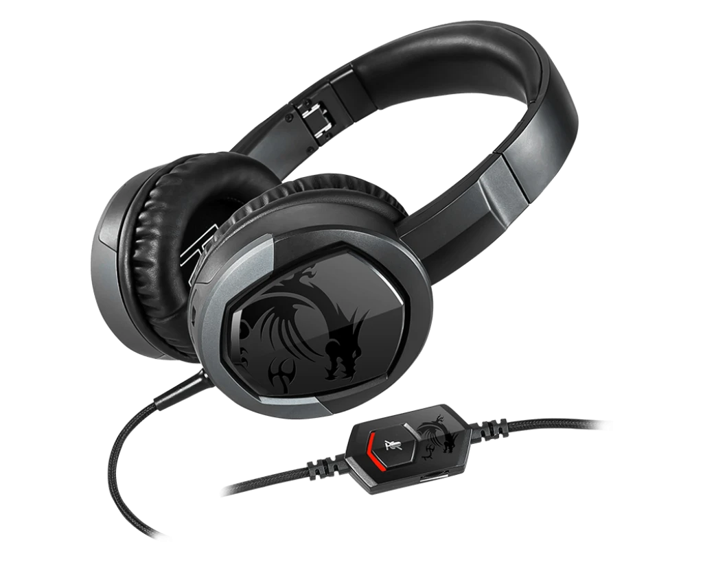 MSI IMMERSE GH30 V2 40mm drivers 3.5mm Jack AUX with Y Splitter (Mic + Speaker)