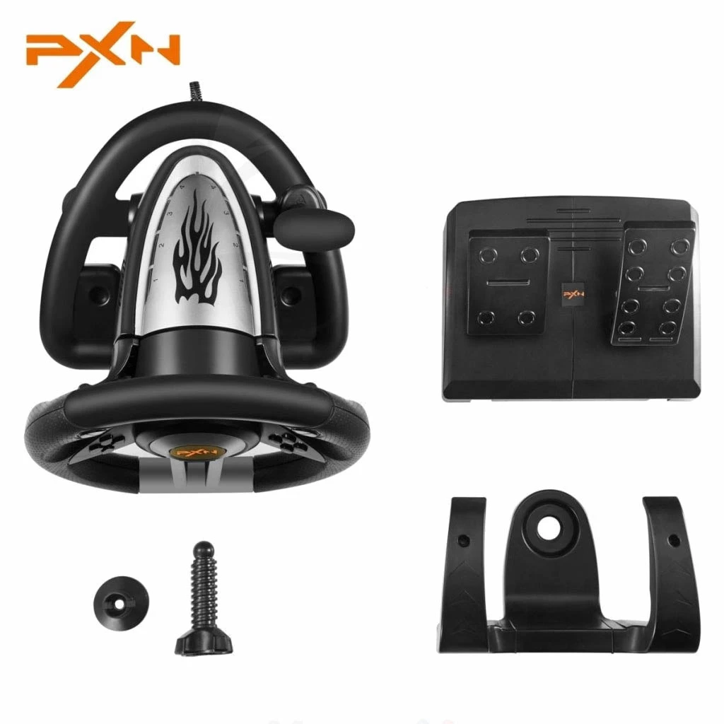 PXN 90/180 GREET AMMING WHEEL (Black) [PXN V3 PRO]