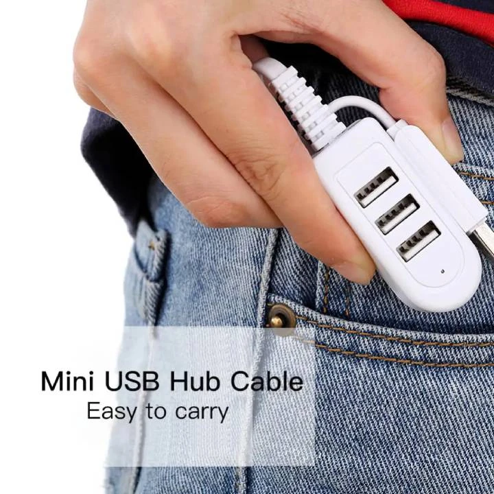 USB HUB with 3xUSB-A 2.0 Ports – 1.2M cable length