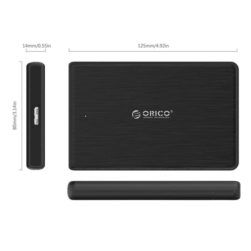 Orico 2.5-Inch USB 3.0 Micro B Hard Drive Enclosure 2189U3
