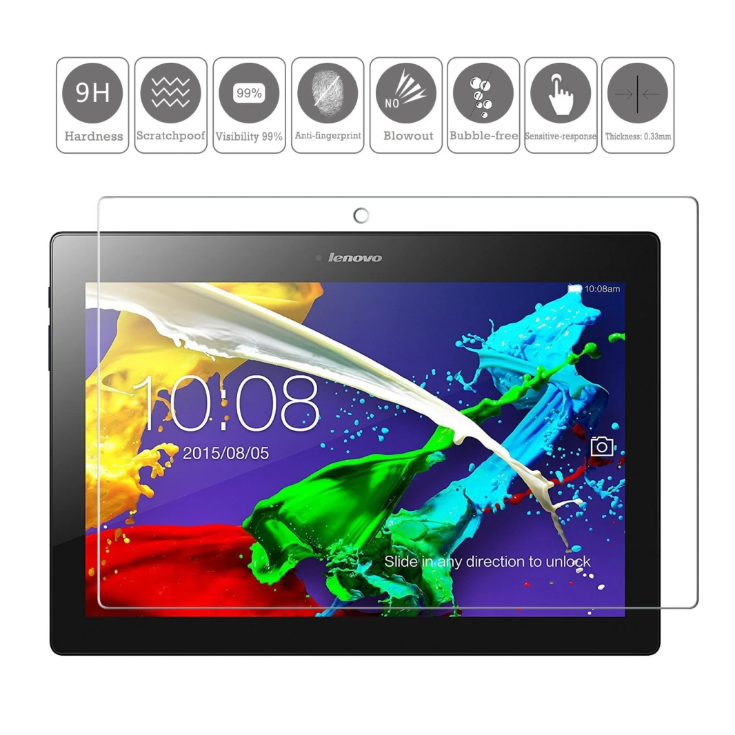 Tempered Glass Screen Protector for Lenovo (Tab 2 A10-70 // Tab 2 A10-30 // Tab 3 10 Business // TB3-X70 // TAB-X103F // Tab 10) 10.1 Tablet