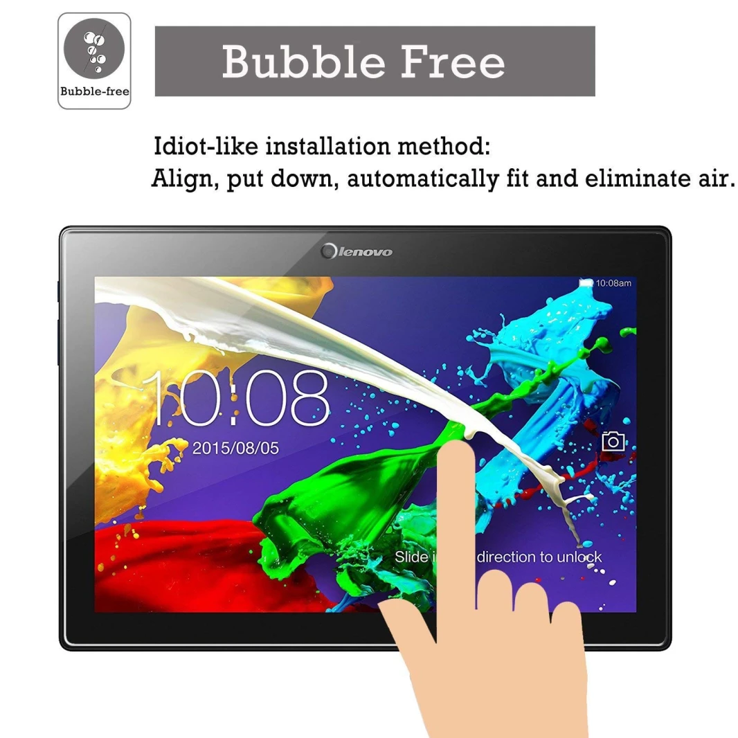 Tempered Glass Screen Protector for Lenovo (Tab 2 A10-70 // Tab 2 A10-30 // Tab 3 10 Business // TB3-X70 // TAB-X103F // Tab 10) 10.1 Tablet
