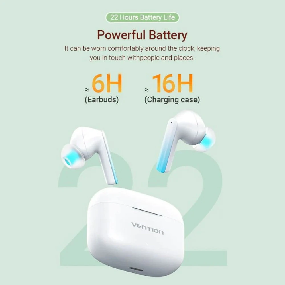 Vention Elf E04 Wireless Bluetooth أذن أبيض بيضاء NBIW0