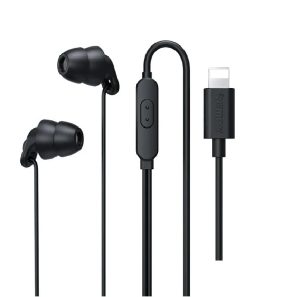 REMAX RM-518I iPhone Lightning Sleep Earphone Weird Black