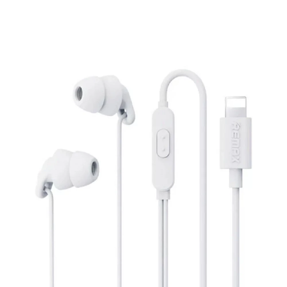 Remax RM-518i iPhone Lightning Sleep Weird Earphone White