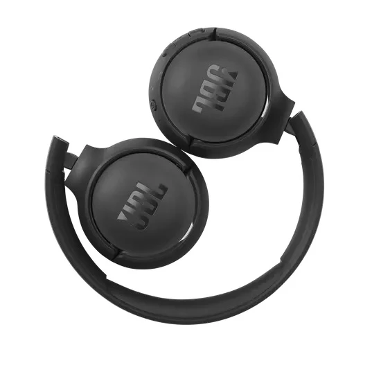 JBL Tune 510BT Wireless on-are سماعات الأذن {Bluetooth 5.0 / ما يصل إلى 40 ساعة عمر البطارية / اتصالات متعددة النقاط / تصميم قابلة للطي} jblt510btblkam