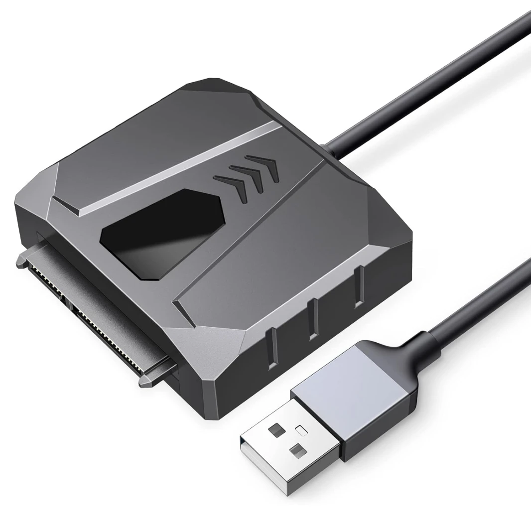 محول Orico UTS2-3A SATA HDD/SSD 3.5 ″/2.5 ″ إلى USB 3.0 مع منفذ طاقة النوع C ، طول الكابل: 1M