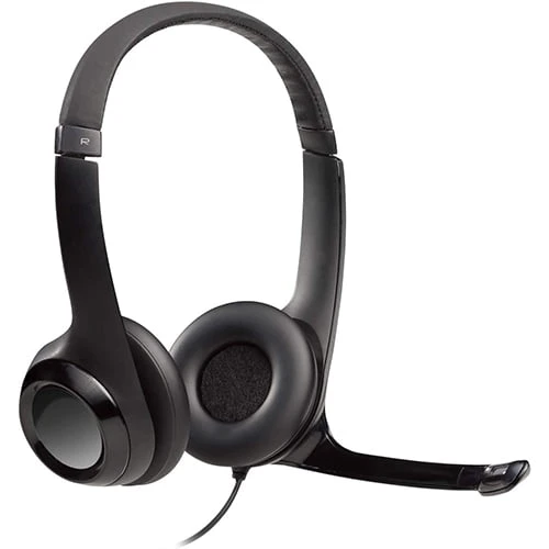 Logitech USB Headset with Noise Cancelling Mic IN-LINE CONTROLS (H390) / Black
