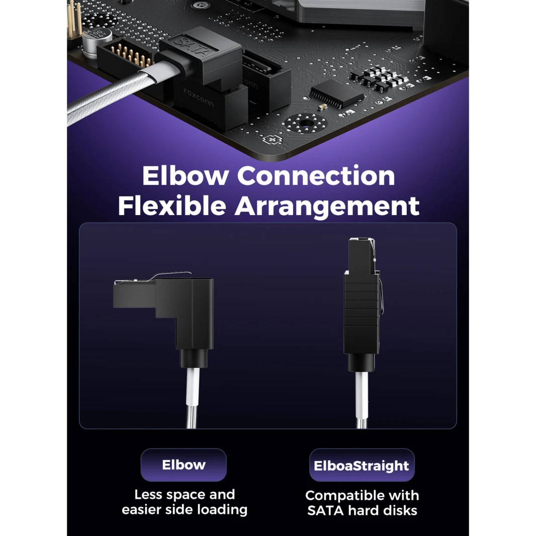 كابل Orico 1 × 3 SATA لمحرك الأقراص الثابتة 6 جيجابت في الثانية SATA 3.0 90 سم