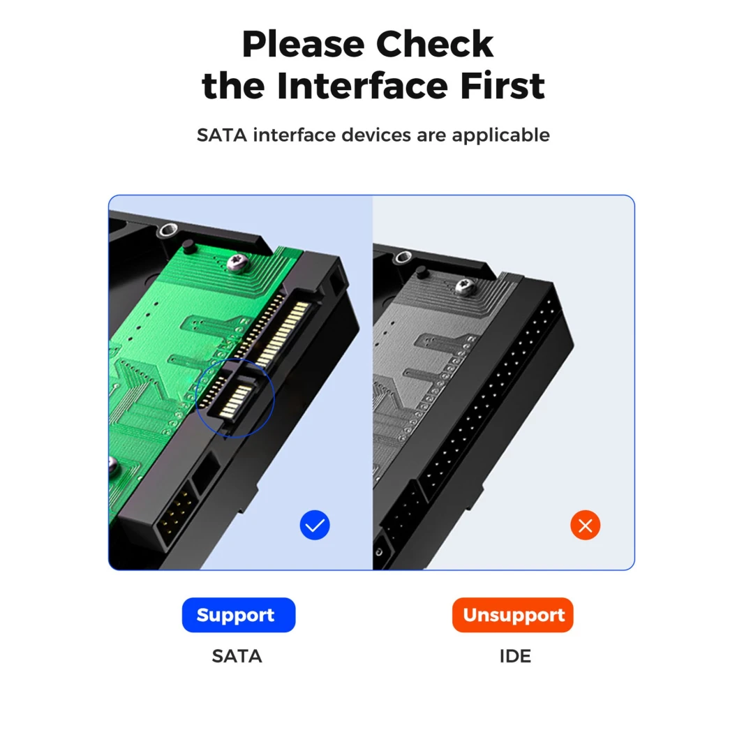 كابل Orico 1 × 3 SATA لمحرك الأقراص الثابتة 6 جيجابت في الثانية SATA 3.0 90 سم
