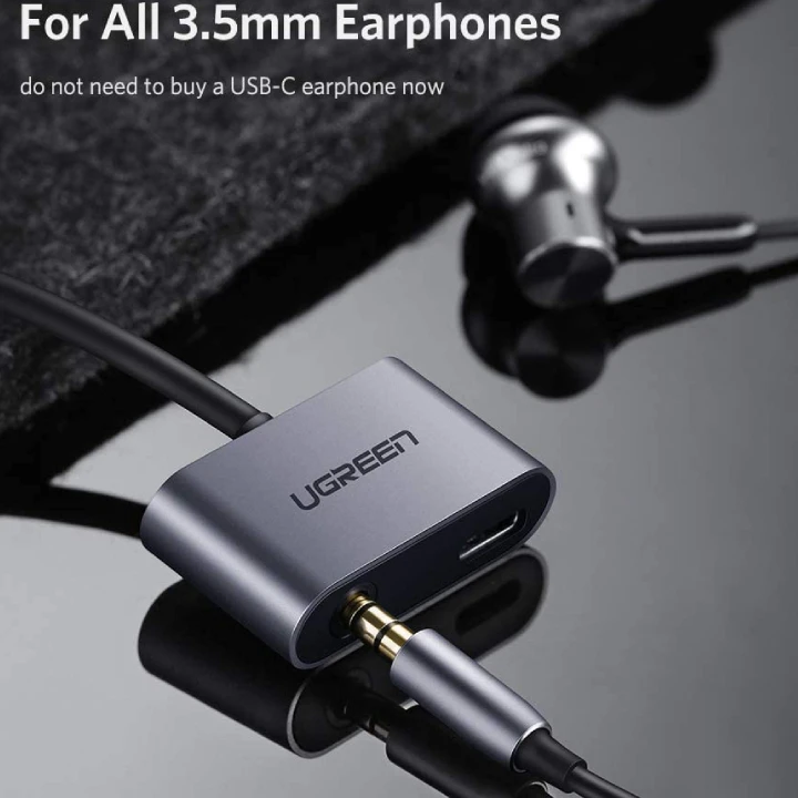 UGREEN USB-C إلى محول AUX و USB-C 3.5 مم-50596