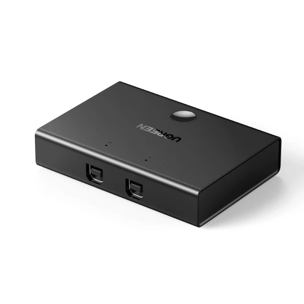 Ogreen USB Switch Selector KM Switcher Box 2 في 1 OUT USB 2.0 SHARKING SWITCH HUB [30345]