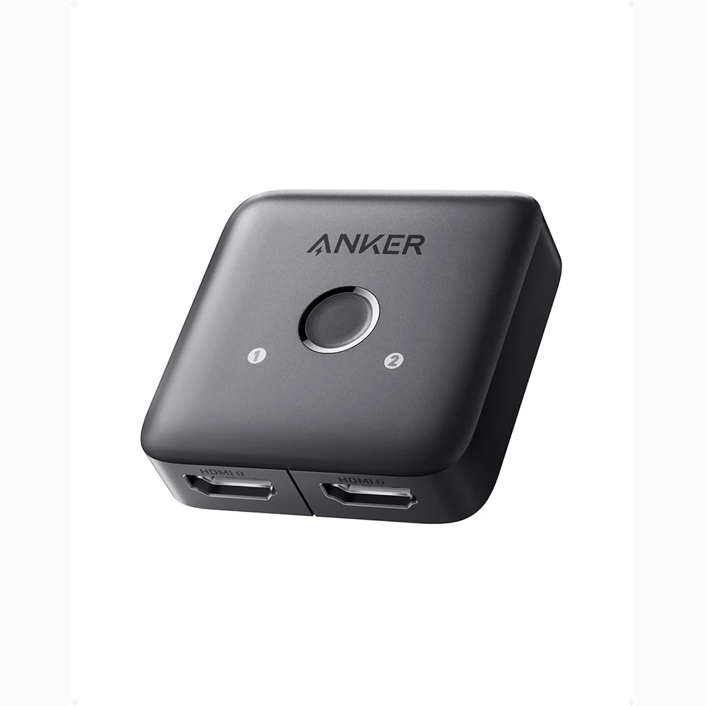 Anker HDMI Switch 4K@60Hz ثنائية الاتجاه 2 في 1 Out A83H10A1