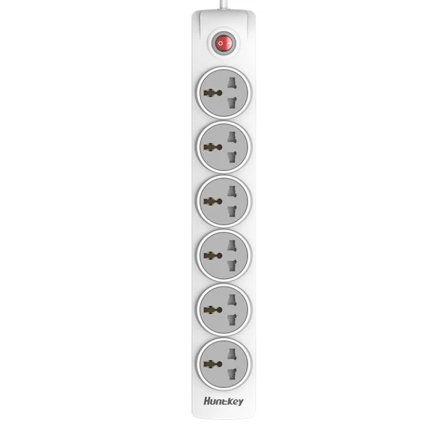 Huntkey SZN601 Power Strip 6 Socket (Universal) 3M Cable MAX2500W-MAX10A-MK