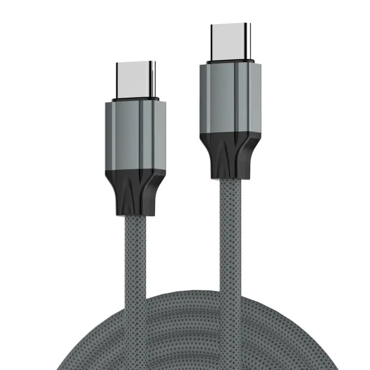 LDNIO 65W Type-C لكابل الشحن السريع C-C (رمادي / 1M) [LC441C]