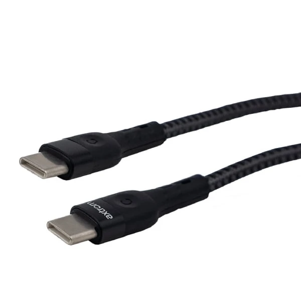 Axstrom مضفر USB-C إلى كابل USB-C-1.2 متر-ACB90CL-B