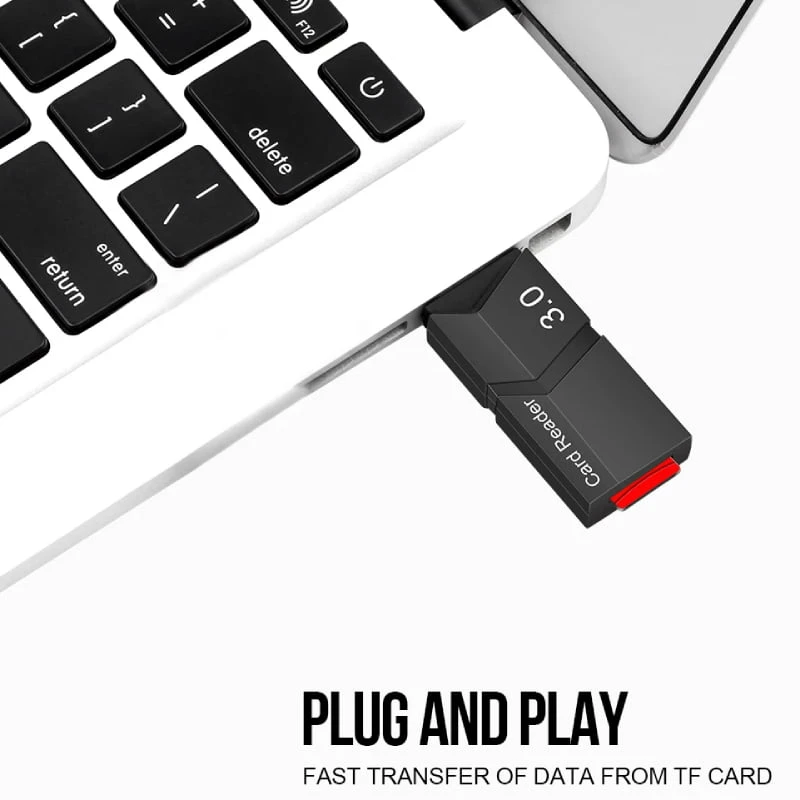 قارئ بطاقة USB لبطاقات microSD (بطاقة TF) - USB 3.0 السرعة