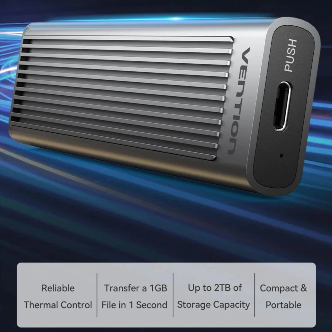 Vention M.2 NVME SSD العلبة-USB 3.1 Gen 2-C-KPKH0