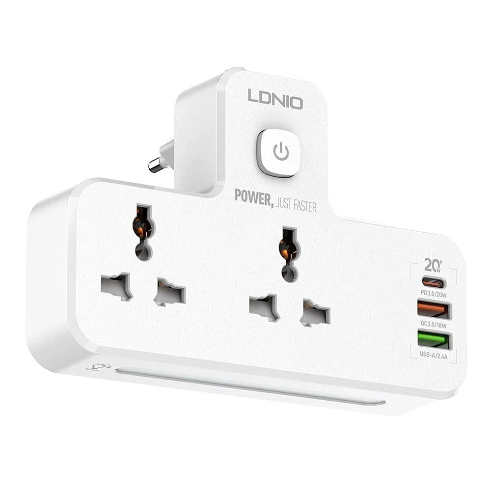 LDNIO 20W 3-PORT USB Charger Extension Strip [SC2311]
