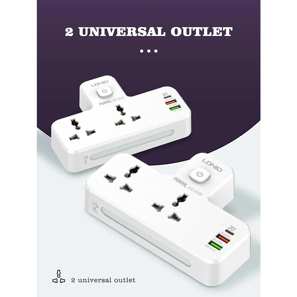 LDNIO 20W 3-PORT USB Charger Extension Strip [SC2311]