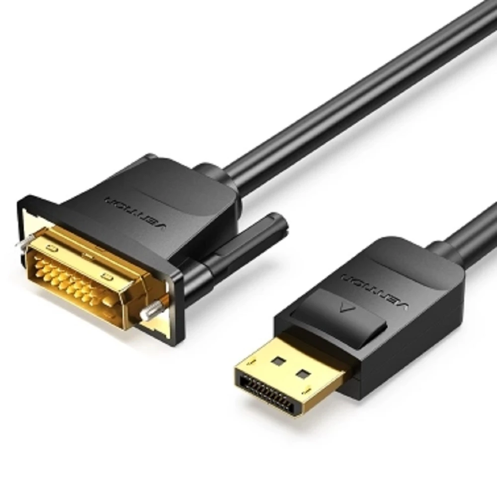 Vention DP Display Port to DVI 24+1 PIN Cable 1M شاشة العرض 1080p HAFBF