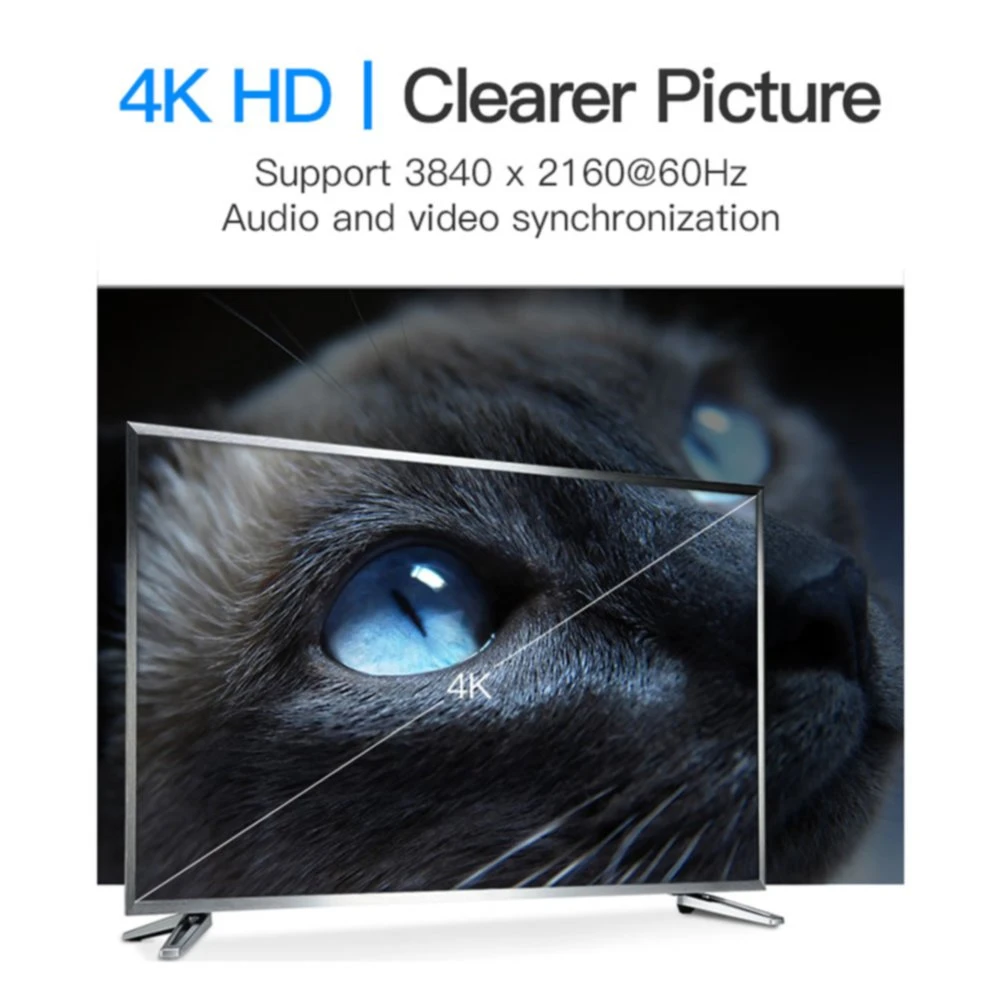 Vention DP DisplayPort 1.2 ذكر إلى الذكور كابل 1.5 م - HACBG